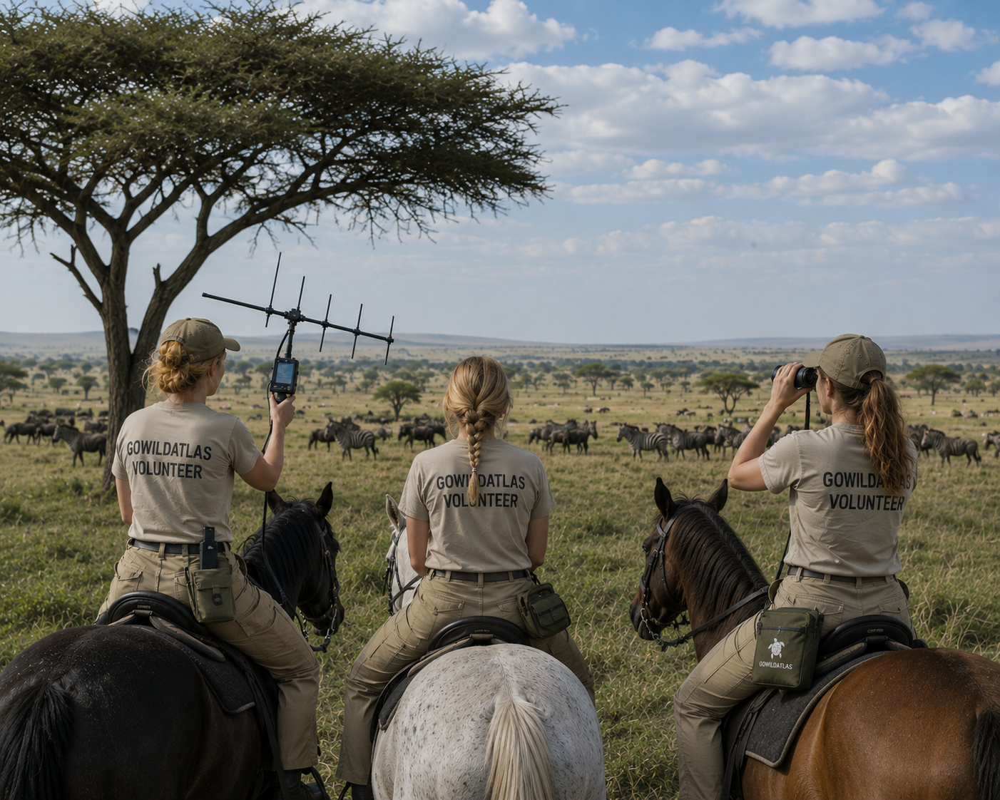 Tanzania wildlife field setting