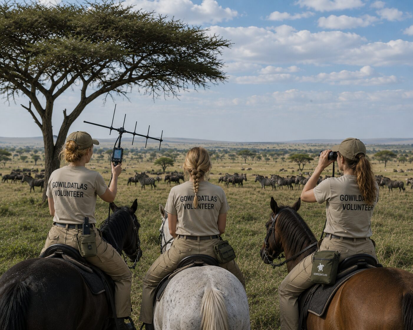 Tanzania wildlife field setting